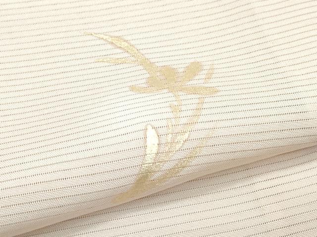 平和屋着物＊極上　夏物　小紋　絽　蛍暈し　草花文　金彩　反端付き　逸品　CZAA4826s6_6