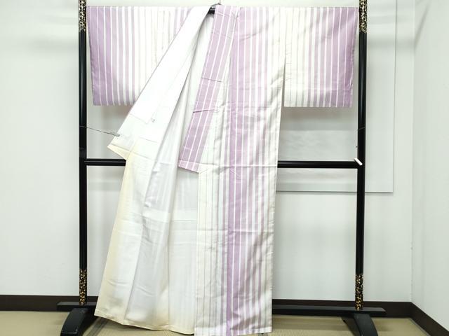 平和屋着物●極上　本場縞大島紬　間道　逸品　CZAA4859s6_2