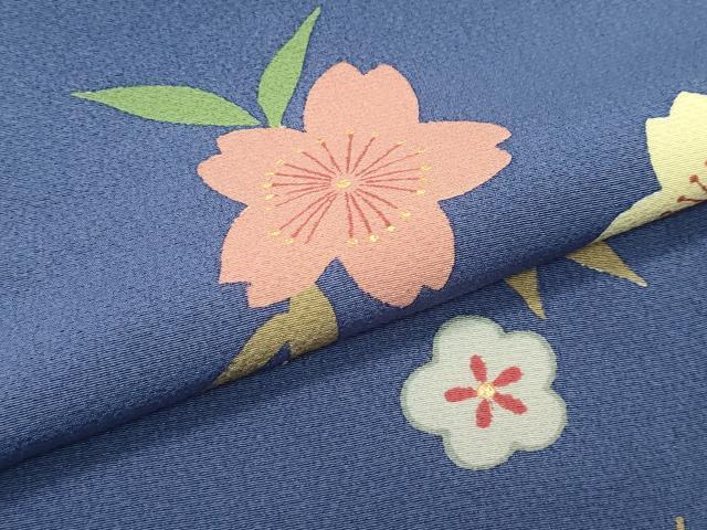 平和屋着物●極上　ファッションデザイナー 花井幸子　小紋　草花文　金彩　褐色地　逸品　未使用　CZAA4985s6_6