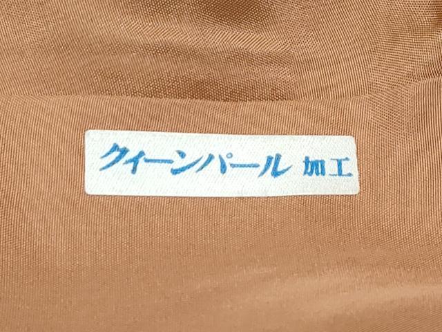 平和屋本店●極上 訪問着 総刺繍 中国三大刺繍 スワトウ相良刺繍 更紗人物花文 金彩 鬼しぼ縮緬 黒緑色地 逸品 未使用 CZAA5018s6_8