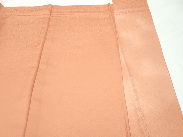 平和屋着物●極上　色無地　駱駝色　七宝花地紋　伊勢丹扱い　逸品　CZAA5037s6_9