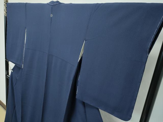 平和屋着物●極上　色無地　藍鉄色　逸品　未使用　CZAA5038s6_3