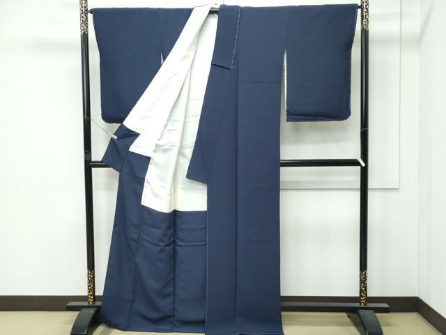 平和屋着物●極上　色無地　藍鉄色　逸品　未使用　CZAA5038s6_2