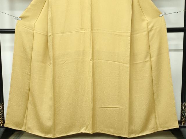 平和屋着物○極上 色無地 桑染色 籬草花地紋 逸品 未使用 CZAA5040s6の