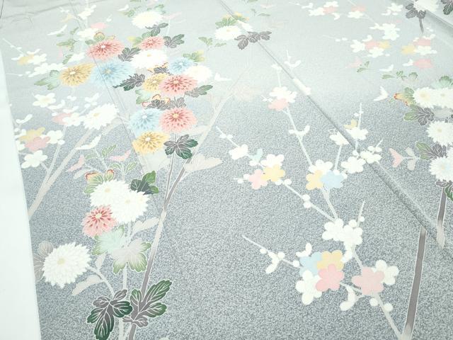 平和屋着物●極上　訪問着　友禅　枝梅菊文　たたき染め　逸品　CZAA5084s6_3