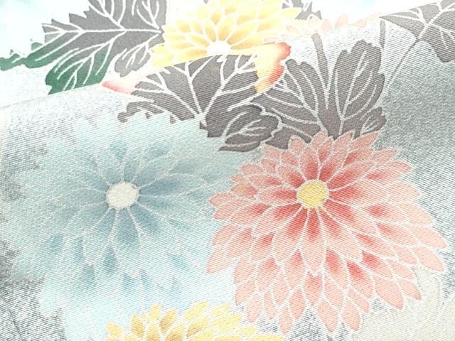 平和屋着物●極上　訪問着　友禅　枝梅菊文　たたき染め　逸品　CZAA5084s6_5