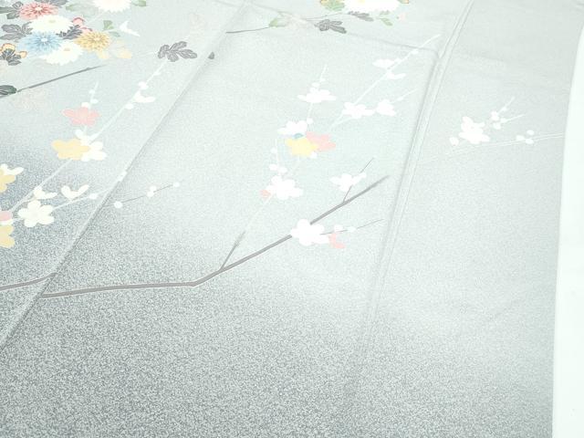 平和屋着物●極上　訪問着　友禅　枝梅菊文　たたき染め　逸品　CZAA5084s6_4