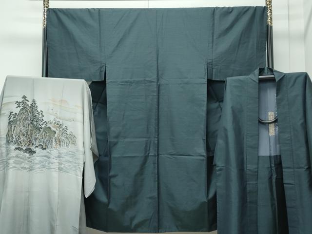 平和屋着物●極上　男性　本場大島紬　アンサンブル・長襦袢セット　100亀甲　総詰め　逸品　CZAA5086s6 30,420円