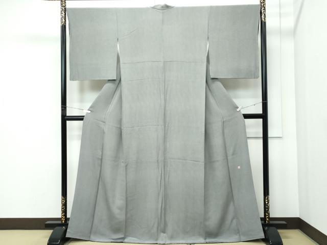 平和屋本店●極上　伝統工芸士　砂川健一　江戸小紋　万筋　黒×灰黄緑色　やまと金ラベル　逸品　CZAA5092s6_1