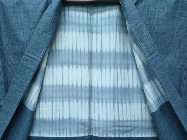 平和屋着物○極上 男性 紬 アンサンブル キングサイズ 網代織 逸品 未
