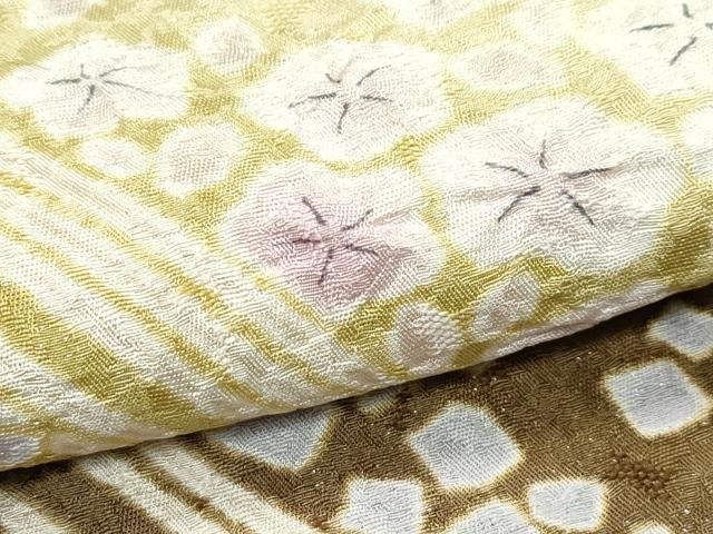 平和屋着物●極上　訪問着　絞り　流水舞花文　暈し染め　銀通し地　逸品　CZAA5145s6 楽天市場】平和屋着物□極上 絞り染色作家 藤井浩 訪問着 ロング丈 枝