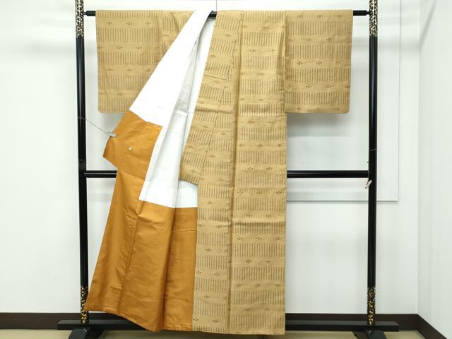 【珍柄極美品】重要無形文化財 本場久米島紬「織り手 山城秀」手織り真綿糸 平和屋本店○極上 国指定重要無形文化財 本場久米島紬 山城智子作 手織