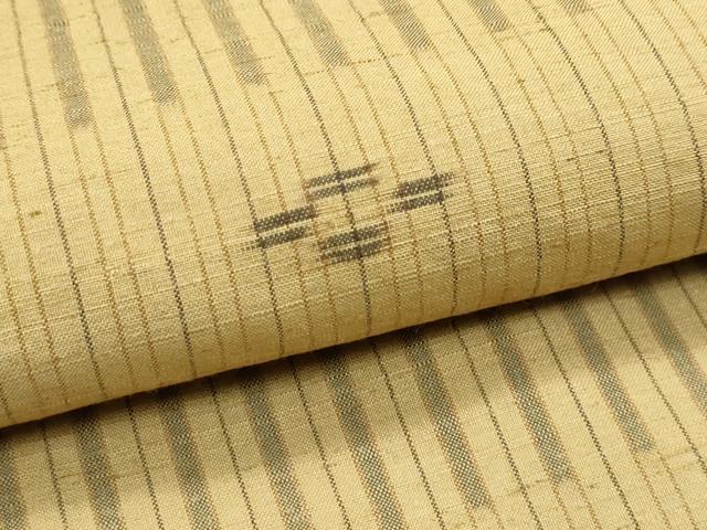 【珍柄極美品】重要無形文化財 本場久米島紬「織り手 山城秀」手織り真綿糸 平和屋本店○極上 国指定重要無形文化財 本場久米島紬 山城智子作 手織