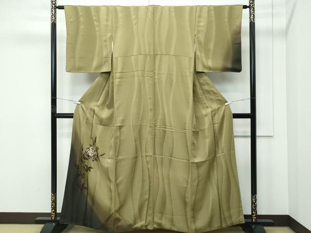 平和屋着物＊夏物　訪問着　絽　雲取り舞花文　正絹　逸品　AABH2545jd 平和屋着物＊夏物 訪問着 絽 雲取り舞花文 正絹 逸品 AABH2545jdの通販