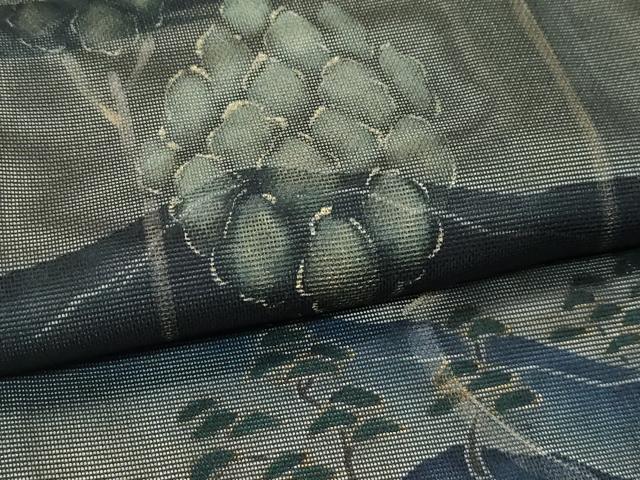 平和屋着物▽極上　訪問着　無双　紗袷　手描き　遠山樹林文　金彩　逸品　CZAA5304s6_6