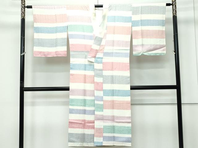 平和屋着物＊夏物　訪問着　絽　蔦の葉文　金糸　正絹　逸品　AABG3977jd 平和屋着物＊夏物 訪問着 絽 蔦の葉文 金糸 正絹 逸品 AABG3977jd