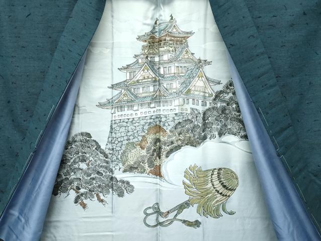 平和屋着物●極上　男性　紬・髭紬長羽織セット　霞文　逸品　未使用　CZAA5367s6 平和屋着物○極上 男性 紬・髭紬長羽織セット 霞文 逸品 未