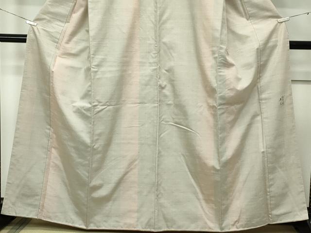 平和屋着物●極上　紅花紬　米沢　新田秀次　縞　逸品　未使用　CZAA5382s6_4