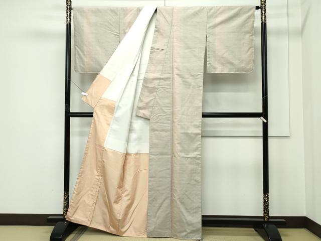 平和屋着物●極上　紅花紬　米沢　新田秀次　縞　逸品　未使用　CZAA5382s6_2