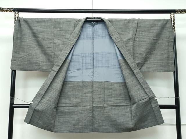 平和屋着物●極上　男性　紬　アンサンブル　キングサイズ　霞文　逸品　CZAA5444s6_7