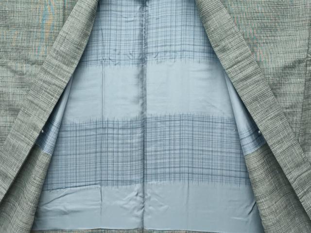 平和屋着物●極上　男性　紬　アンサンブル　キングサイズ　霞文　逸品　CZAA5444s6_8