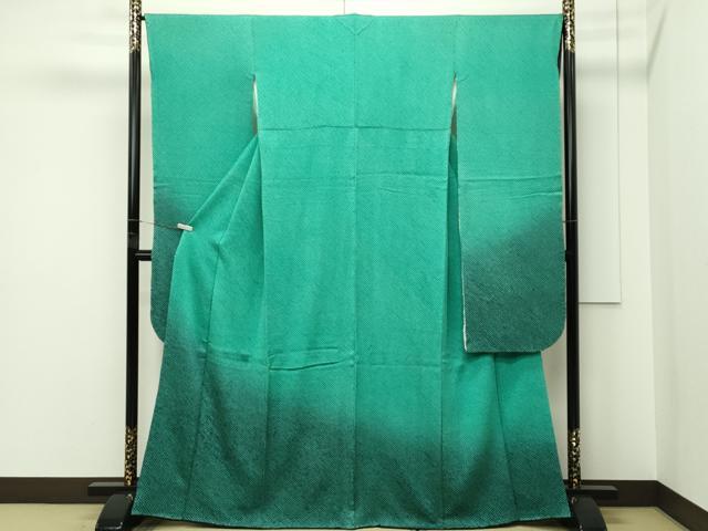 平和屋着物▽上質な紬 単衣 幾何学文 正絹 逸品 CAAW1547xi 【公式通販】
