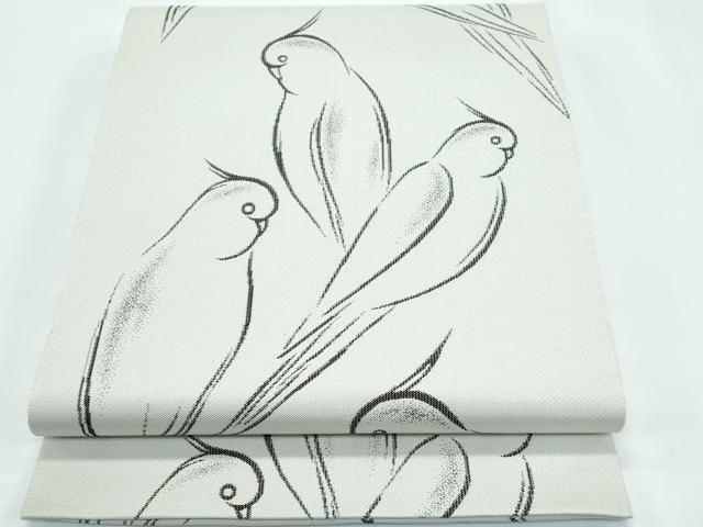平和屋着物●極上　六通柄　本袋帯　インコ　逸品　CZAA5531s6