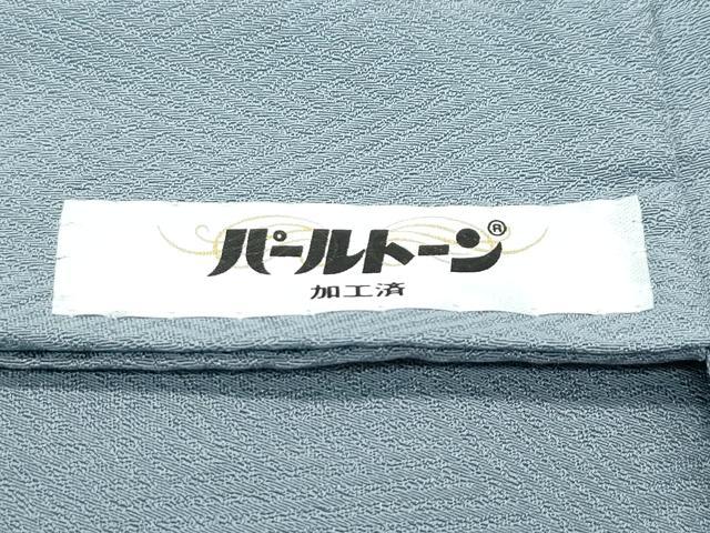 平和屋着物●極上　訪問着　総刺繍　蘇州刺繍　中国三大刺繍　相良刺繍　橘　七宝花文　銀糸　豆がら茶色地　逸品　未使用　CZAA5539s6_8