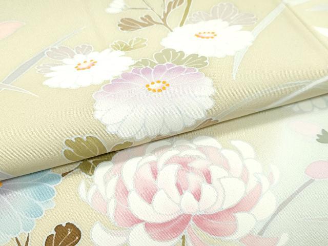 平和屋本店●極上　訪問着　草花文　暈し染め　金彩　逸品　CZAA5619s6_6