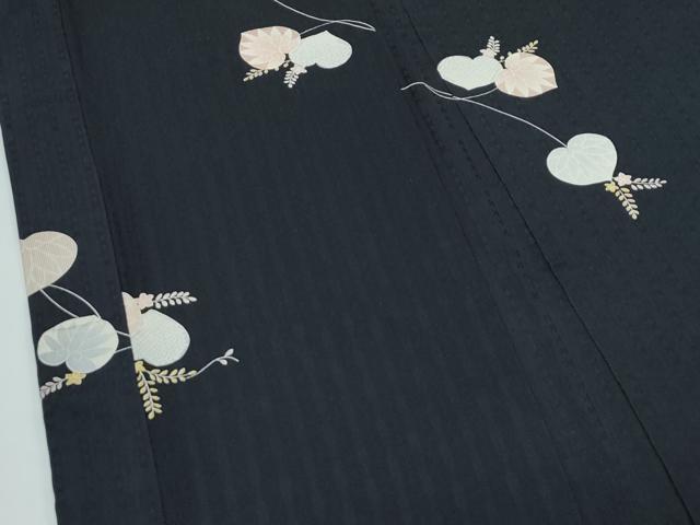 平和屋着物∞極上　羽織　葵　黒地　逸品　CZAA5625s6 平和屋着物∞極上 羽織 葵 黒地 逸品 CZAA5625s6 【公式通販】