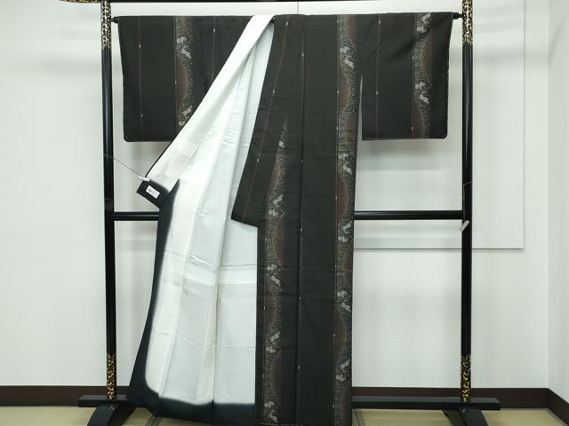 平和屋着物●極上　本場大島紬　９マルキ　兎　興紬工房　やまと誂製　証紙付き　逸品　未使用　CZAA5650s6 平和屋着物○極上 本場大島紬 9マルキ 兎 興紬工房 やまと誂製 証紙