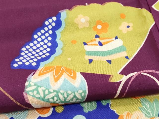 平和屋本店[]極上　アンティーク　大正ロマン　七五三　女の子　7歳　祝着　草花文　逸品　CZAA5692s6_4