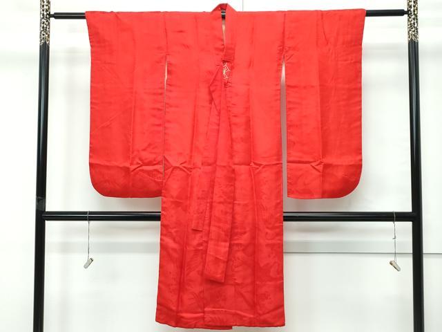 平和屋本店[]極上 アンティーク 大正ロマン 七五三 女の子 7歳 祝着・長襦袢セット 駒刺繍 檜扇鼓花毬文 金彩 赤紅色地 逸品 CZAA5697s6_6