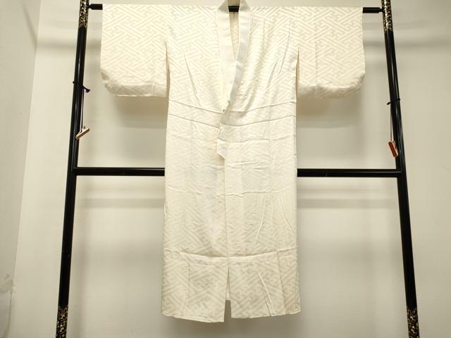 【美品】0.30ct　ダイヤモンド　デザインネックレス　プラチナ 平和屋着物□長襦袢 無双仕立て 紗綾形花地紋 鈴乃屋扱い 正絹 逸品