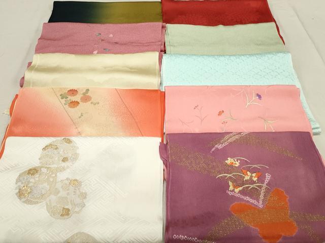 平和屋着物★和装小物　上質な帯揚げ10枚セット　逸品　DAAK7867xg