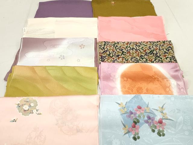 平和屋着物★和装小物　上質な帯揚げ10枚セット　逸品　DAAK7942xg