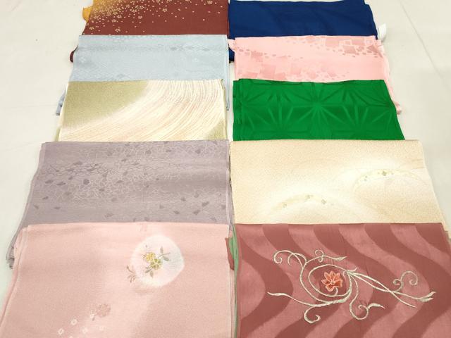 平和屋着物★和装小物　上質な帯揚げ10枚セット　逸品　DAAK7943xg