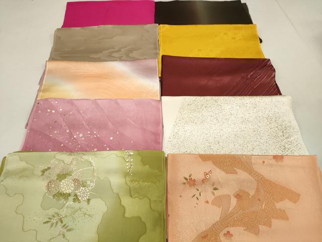 平和屋着物★和装小物　上質な帯揚げ10枚セット　逸品　DAAK7951xg