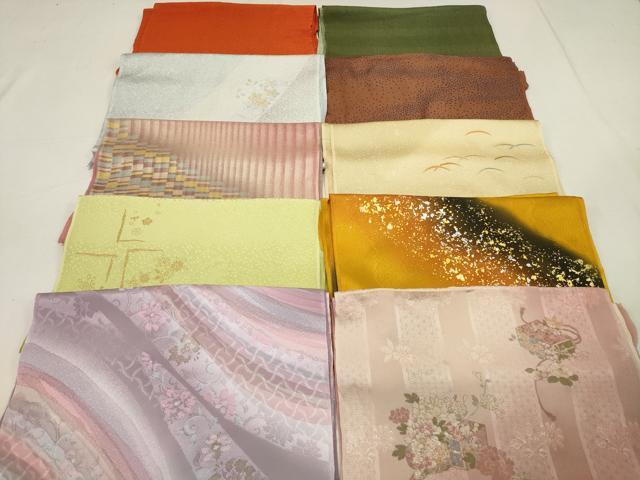 平和屋着物★和装小物　上質な帯揚げ10枚セット　逸品　DAAK7966xg