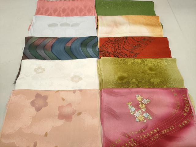 平和屋着物★和装小物　上質な帯揚げ10枚セット　逸品　DAAK7993xg