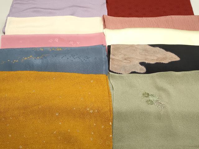 平和屋着物★和装小物　上質な帯揚げ　10枚セット　逸品　DAAK9977qa
