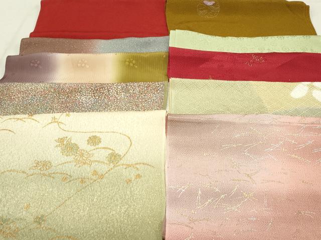平和屋着物★和装小物　上質な帯揚げ　10枚セット　逸品　DAAM7501qa
