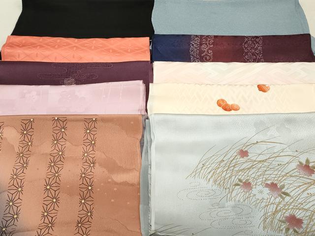 平和屋着物★和装小物　上質な帯揚げ　10枚セット　逸品　DAAM7507qa