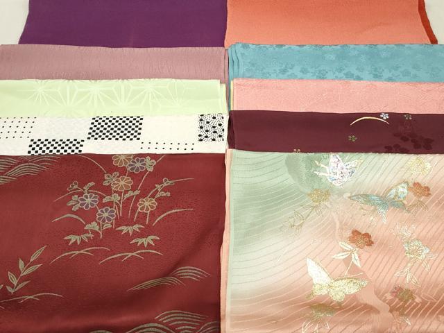 平和屋着物★和装小物　上質な帯揚げ　10枚セット　逸品　DAAM7508qa