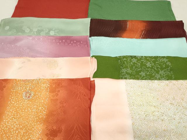 平和屋着物★和装小物　上質な帯揚げ　10枚セット　逸品　DAAM7523qa