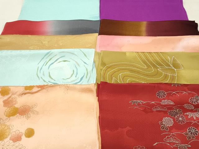 平和屋着物★和装小物　上質な帯揚げ　10枚セット　逸品　DAAM7525qa