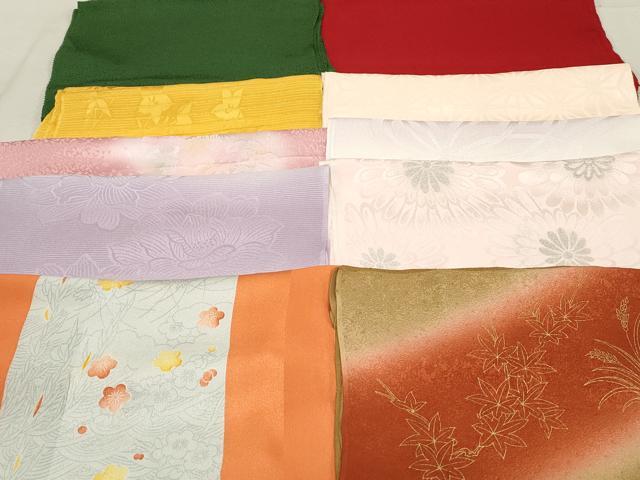 平和屋着物★和装小物　上質な帯揚げ　10枚セット　逸品　DAAM7536qa