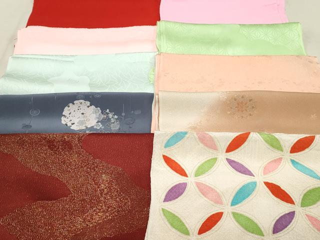 平和屋着物★和装小物　上質な帯揚げ　10枚セット　逸品　DAAM7546qa