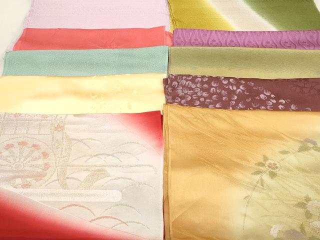 平和屋着物★和装小物　上質な帯揚げ　10枚セット　逸品　DAAM7554qa