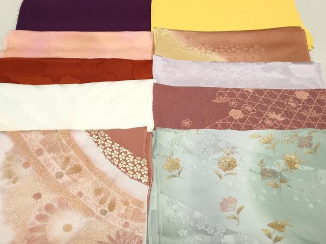 平和屋着物★和装小物　上質な帯揚げ　10枚セット　逸品　DAAM7602qa